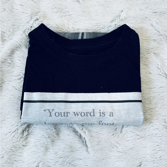 Eighty Eight Brand-Black-Graphic Shirt w/ Psalms 119:105-Short Sleeve-Boy 10/12 - Picture 2 of 12